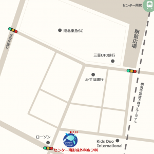 センター南形成外科皮フ科map